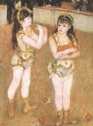 Tva sma cirkusflickor Pierre-Auguste Renoir